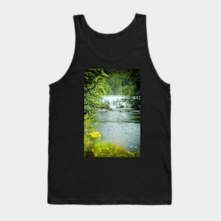 Monsal Dale Waterfall, Peak District, Derbyshire, England UK art landscape Tank Top